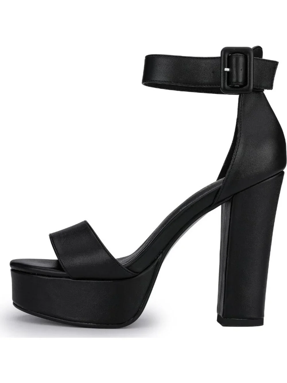 Stylish Open Toe Chunky Block Heels for Women - Comfortable Platform Sandals